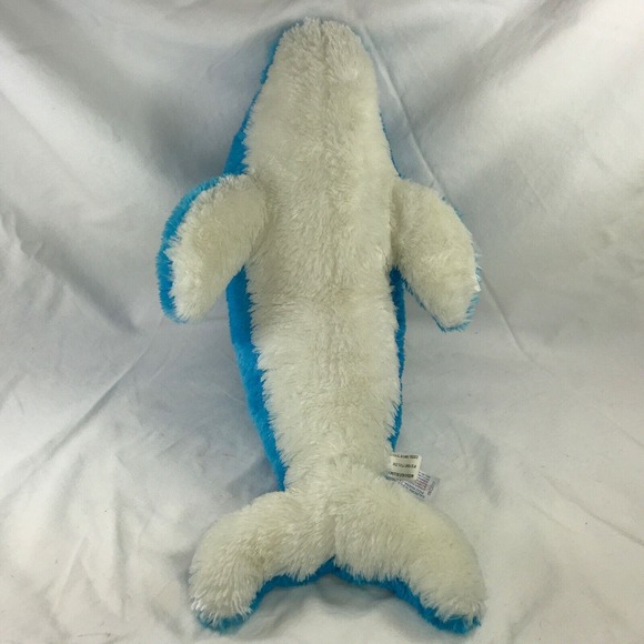 Aurora World Blue Ivory Dolphin 20" Large Stuffed Plush SOFT | RARE/Hard To Find - Picture 4 of 6